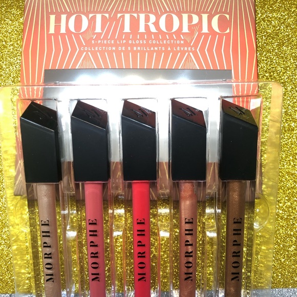 BNIB! Morphe Hot Tropic 5 Piece Lip Gloss Collect. - Picture 3 of 5